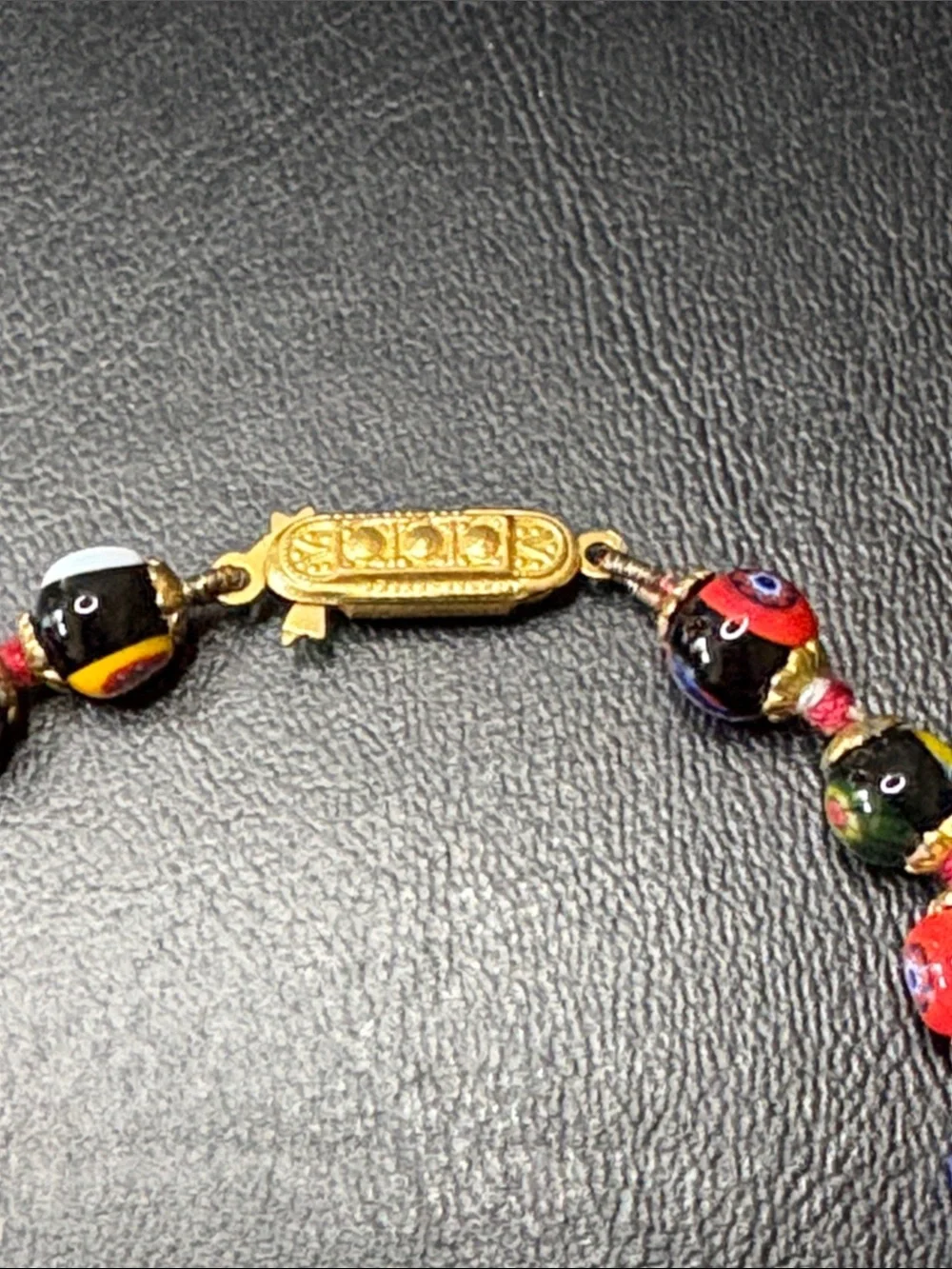 Vintage Glass Millefiori Beads Bracelet